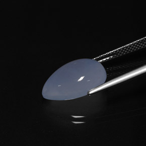 Chalcedony Gemstone in 15 x 10 mm (calibrated) Size for Sale, Chalcedony Stone in Lavender Blue Color