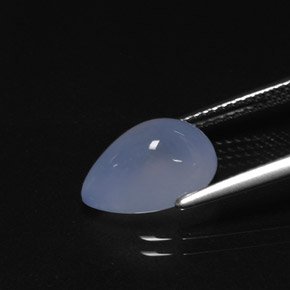 Chalcedony Gemstone in 12 x 8 mm (calibrated) Size for Sale, Chalcedony Stone in Lavender Blue Color