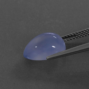 Chalcedony Gemstone in 12 x 8 mm (calibrated) Size for Sale, Chalcedony Stone in Lavender Blue Color