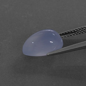Chalcedony Gemstone in 12 x 8 mm (calibrated) Size for Sale, Chalcedony Stone in Lavender Blue Color