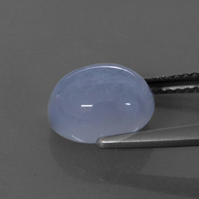 Chalcedony Gemstone in 10 x 8 mm (calibrated) Size for Sale, Chalcedony Stone in Lavender Blue Color