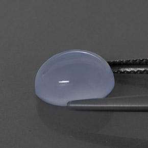 Chalcedony Gemstone in 10 x 8 mm (calibrated) Size for Sale, Chalcedony Stone in Lavender Blue Color