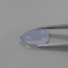 Chalcedony Gemstone in 12 x 8 mm (calibrated) Size for Sale, Chalcedony Stone in Lavender Blue Color