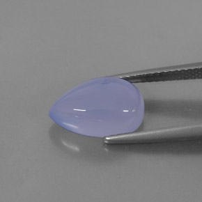 Chalcedony Gemstone in 12 x 8 mm (calibrated) Size for Sale, Chalcedony Stone in Lavender Blue Color
