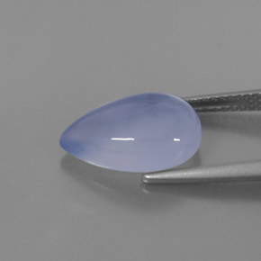 Chalcedony Gemstone in 14 x 9 mm (calibrated) Size for Sale, Chalcedony Stone in Lavender Blue Color