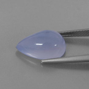 Chalcedony Gemstone in 14 x 9 mm (calibrated) Size for Sale, Chalcedony Stone in Lavender Blue Color
