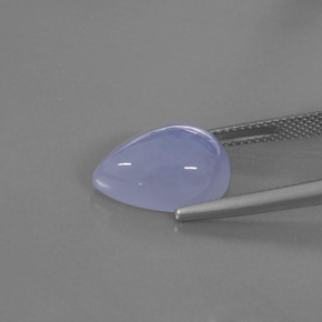 Chalcedony Gemstone in 15 x 10 mm (calibrated) Size for Sale, Chalcedony Stone in Lavender Blue Color