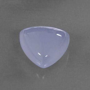 10.59 ct Blue Chalcedony Stone, Natural Chalcedony in Trillion Cabochon Shape for Sale