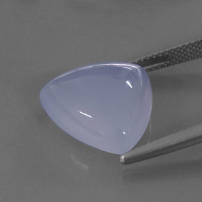 Chalcedony Gemstone in 15 x 15 mm (calibrated) Size for Sale, Chalcedony Stone in Lavender Blue Color