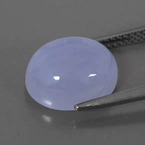 Chalcedony Gemstone in 12 x 10 mm (calibrated) Size for Sale, Chalcedony Stone in Lavender Blue Color