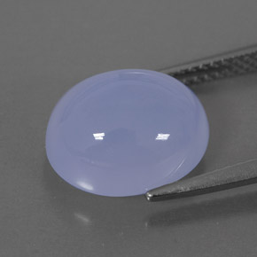 Chalcedony Gemstone in 12 x 10 mm (calibrated) Size for Sale, Chalcedony Stone in Lavender Blue Color
