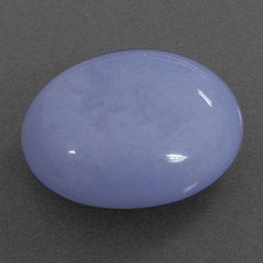 13.90 ct Blue Chalcedony Gemstone, Chalcedony Gem in Oval Cabochon Shape for Sale.