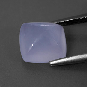 Chalcedony Gemstone in 8.5 x 7.9 mm Size for Sale, Chalcedony Stone in Lavender Blue Color