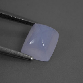 2.13 ct Blue Chalcedony Stone, Natural Chalcedony in Baguette Cabochon Shape for Sale