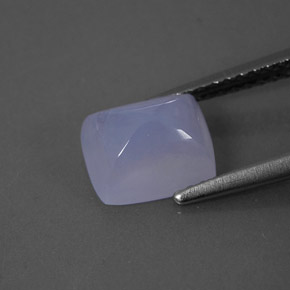 Chalcedony Gemstone in 8.2 x 6.9 mm Size for Sale, Chalcedony Stone in Lavender Blue Color