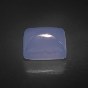 9.63 ct Blue Chalcedony Gemstone, Chalcedony Gem in Baguette Cabochon Shape for Sale.