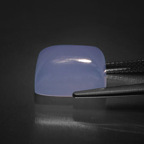 Chalcedony Gemstone in 13.3 x 9.3 mm Size for Sale, Chalcedony Stone in Lavender Blue Color