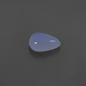 1.76 ct Blue Chalcedony Stone, Natural Chalcedony in Pear Cabochon Shape for Sale