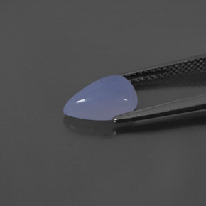 Chalcedony Gemstone in 10 x 7 mm (calibrated) Size for Sale, Chalcedony Stone in Lavender Blue Color