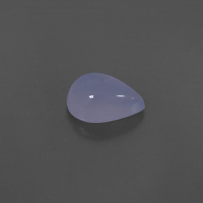 2.35 ct Blue Chalcedony Gemstone, Chalcedony Gem in Pear Cabochon Shape for Sale.