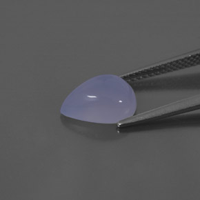 Chalcedony Gemstone in 10.5 x 7.3 mm Size for Sale, Chalcedony Stone in Lavender Blue Color