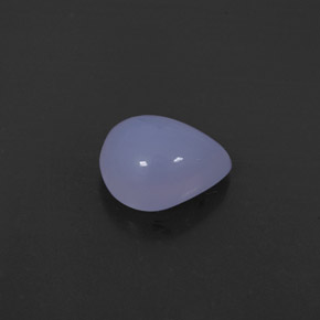 2.43 ct Blue Chalcedony Gemstone, Chalcedony Gem in Pear Cabochon Shape for Sale.