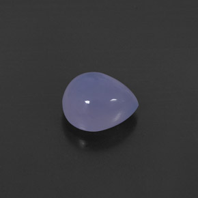 2.34 ct Blue Chalcedony Gemstone, Chalcedony Gem in Pear Cabochon Shape for Sale.