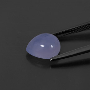 Chalcedony Gemstone in 9.1 x 8 mm Size for Sale, Chalcedony Stone in Lavender Blue Color