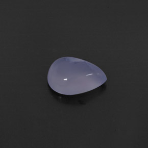 1.62 ct Blue Chalcedony Gemstone, Chalcedony Gem in Pear Cabochon Shape for Sale.