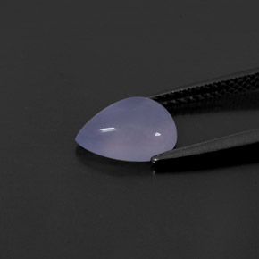 Chalcedony Gemstone in 10 x 7 mm (calibrated) Size for Sale, Chalcedony Stone in Lavender Blue Color