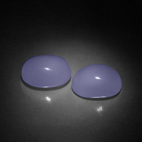 6.00 ct Blue Chalcedony Gemstone, Chalcedony Gem in Oval Cabochon Shape for Sale.