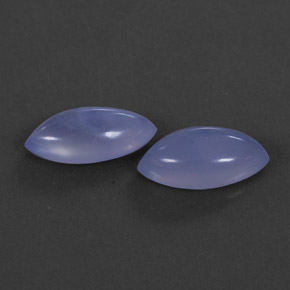4.54 ct Blue Chalcedony Gemstone, Chalcedony Gem in Marquise Cabochon Shape for Sale.