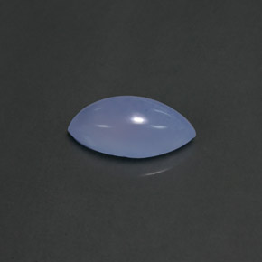 3.31 ct Blue Chalcedony Gemstone, Chalcedony Gem in Marquise Cabochon Shape for Sale.