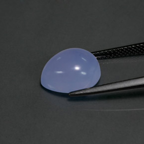 Chalcedony Gemstone in 12.1 x 10.1 mm Size for Sale, Chalcedony Stone in Lavender Blue Color