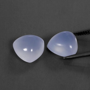 Chalcedony Gemstone in 11 x 11 mm (calibrated) Size for Sale, Chalcedony Stone in Lavender Blue Color
