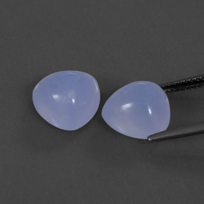 Chalcedony Gemstone in 10 x 10 mm (calibrated) Size for Sale, Chalcedony Stone in Lavender Blue Color