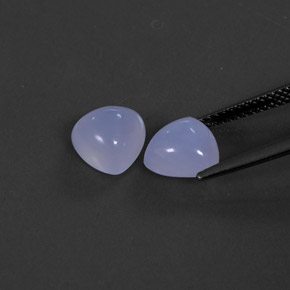 Chalcedony Gemstone in 8 x 8 mm (calibrated) Size for Sale, Chalcedony Stone in Lavender Blue Color