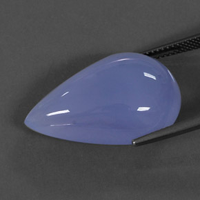 Chalcedony Gemstone in 25.2 x 16.4 mm Size for Sale, Chalcedony Stone in Lavender Blue Color