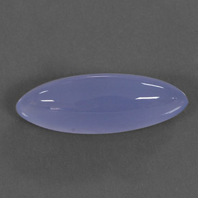18.80 ct Blue Chalcedony Gemstone, Chalcedony Gem in Marquise Cabochon Shape for Sale.