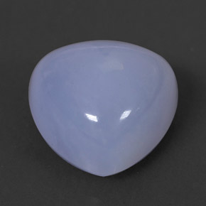 6.67 ct Blue Chalcedony Gemstone, Chalcedony Gem in Trillion Cabochon Shape for Sale.