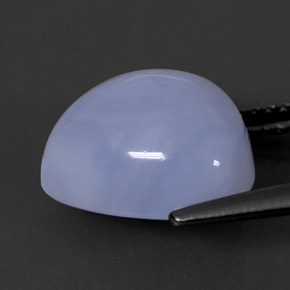 Chalcedony Gemstone in 11.7 x 11.5 mm Size for Sale, Chalcedony Stone in Lavender Blue Color