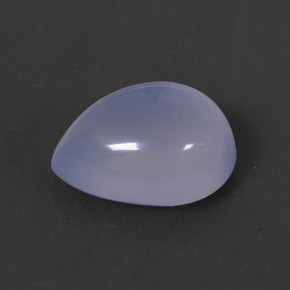 1.74 ct Blue Chalcedony Gemstone, Chalcedony Gem in Pear Cabochon Shape for Sale.