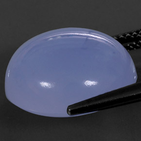 Chalcedony Gemstone in 16 mm Size for Sale, Chalcedony Stone in Lavender Blue Color