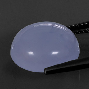 Chalcedony Gemstone in 13 mm (calibrated) Size for Sale, Chalcedony Stone in Lavender Blue Color