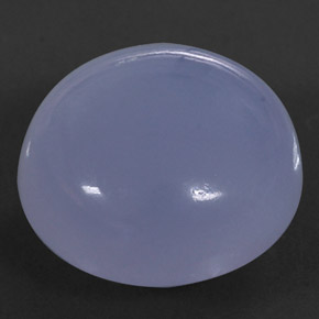 17.75 ct Blue Chalcedony Gemstone, Chalcedony Gem in Round Cabochon Shape for Sale.