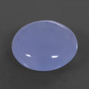 13.17 ct Blue Chalcedony Gemstone, Chalcedony Gem in Round Cabochon Shape for Sale.
