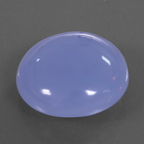 17.43 ct Blue Chalcedony Gemstone, Chalcedony Gem in Round Cabochon Shape for Sale.