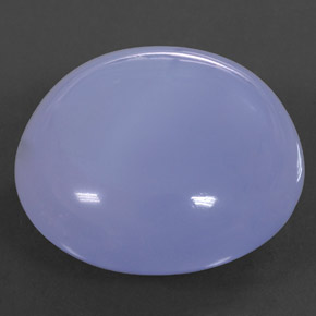 28.93 ct Blue Chalcedony Gemstone, Chalcedony Gem in Round Cabochon Shape for Sale.