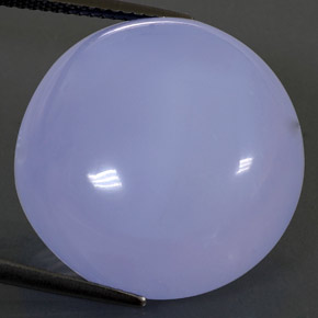 28.93 ct Blue Chalcedony Stone, Natural Chalcedony in Round Cabochon Shape for Sale