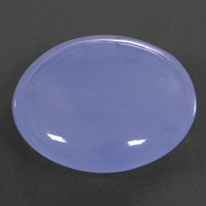 20.57 ct Blue Chalcedony Gemstone, Chalcedony Gem in Round Cabochon Shape for Sale.